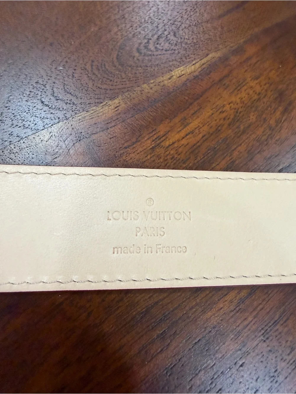 Authentic Louis Vuitton Women's Red Patent Leather Belt with Gold Buckle